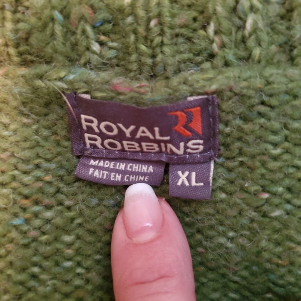 Royal Robbins green button sweater - Picture 11 of 12